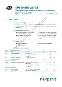 PSMN6R0-25YLB Datasheet Cover
