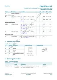 PSMN6R0-25YLDX Datasheet Page 2