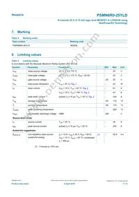 PSMN6R0-25YLDX Datasheet Page 3