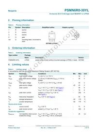 PSMN6R0-30YL Datasheet Page 2