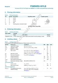 PSMN6R0-30YLB Datasheet Page 2