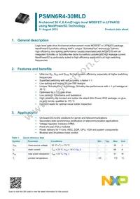 PSMN6R4-30MLDX Datasheet Page 2