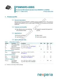 PSMN6R5-80BS Datasheet Cover