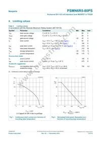 PSMN6R5-80PS Datasheet Page 3