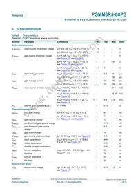 PSMN6R5-80PS Datasheet Page 6
