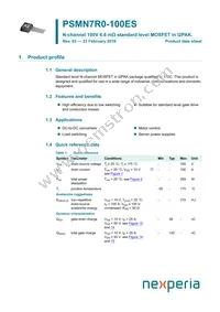 PSMN7R0-100ES Datasheet Cover