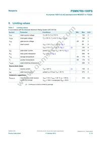 PSMN7R0-100PS Datasheet Page 3