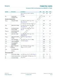 PSMN7R0-100PS Datasheet Page 6