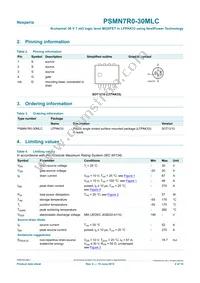 PSMN7R0-30MLC Datasheet Page 2