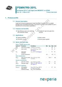 PSMN7R0-30YL Datasheet Cover