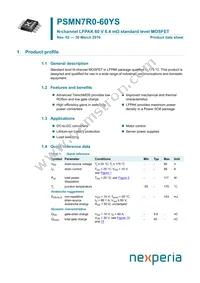 PSMN7R0-60YS Datasheet Cover