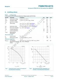 PSMN7R0-60YS Datasheet Page 3