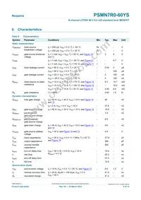 PSMN7R0-60YS Datasheet Page 6