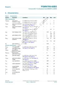 PSMN7R6-60BS Datasheet Page 5