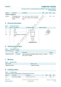 PSMN7R8-100PSEQ Datasheet Page 2