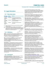 PSMN7R8-120ESQ Datasheet Page 11