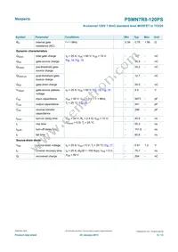 PSMN7R8-120PSQ Datasheet Page 6