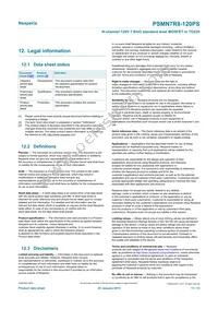 PSMN7R8-120PSQ Datasheet Page 11
