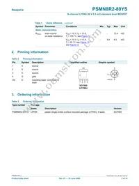 PSMN8R2-80YS Datasheet Page 2