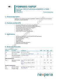 PSMN8R5-100PSFQ Datasheet Cover