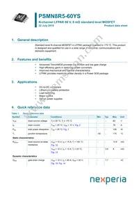 PSMN8R5-60YS Datasheet Cover