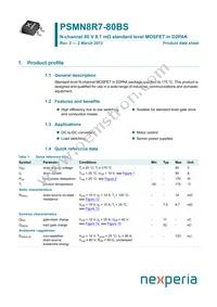 PSMN8R7-80BS Datasheet Cover