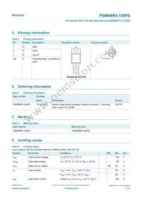 PSMN9R5-100PS Datasheet Page 2