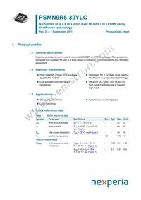 PSMN9R5-30YLC Datasheet Cover