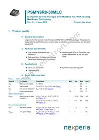 PSMN9R8-30MLC Datasheet Cover