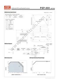 PSP-600-5 Datasheet Page 2