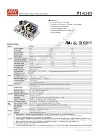 PT-6503 Datasheet Cover