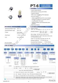 PT6WV-471A2020 Datasheet Cover