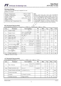 PT7V4027WEX Datasheet Page 3