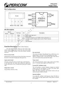 PT8A2515TAEX Datasheet Page 2