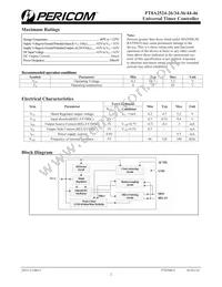 PT8A2544PEX Datasheet Page 2