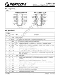 PT8A261PEX Datasheet Page 4