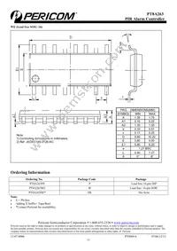 PT8A263WEX Datasheet Page 11