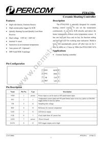 PT8A3307LPEX Datasheet Cover