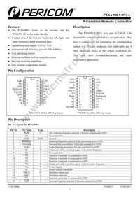 PT8A991APE Datasheet Cover