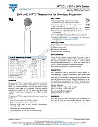 PTCCL11H701DTE Datasheet Cover