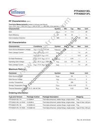 PTFA092213ELV4R0XTMA1 Datasheet Page 2