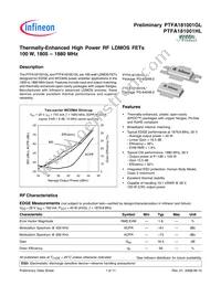 PTFA181001HL V1 R250 Datasheet Cover