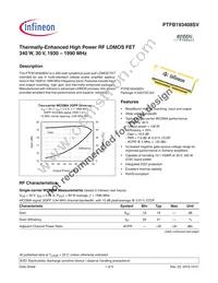 PTFB193408SVV1XWSA1 Datasheet Cover