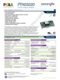 PTH05020WAST Datasheet Cover