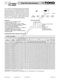 PTL1608-F1N5C Datasheet Cover