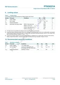 PTN36221AHXHP Datasheet Page 7