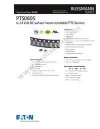 PTS08059V020 Datasheet Cover