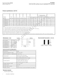 PTS08059V020 Datasheet Page 2