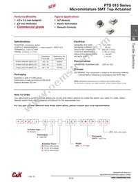 PTS815 SJM 250 SMTR LFS Datasheet Cover