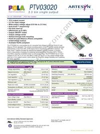 PTV03020WAD Datasheet Cover